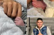 James Rodríguez y su hijo Samuel
