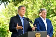 Presidente Duque y Carlos Holmes Trujillo 