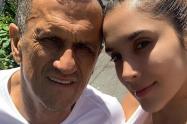 Daniela Ospina y su papá
