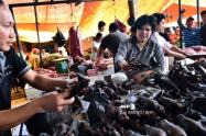 Mercado animal en la Chins