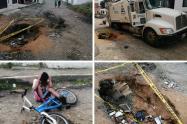 Hueco en barrio Restrepo