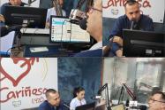 Gerente del Ibal en la cabina de La Cariñosa
