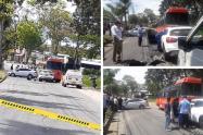 Accidente vía mirolindo