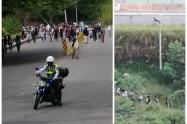 Manifestantes se tomaron el sector del Puente del Refugio
