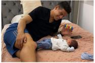 James Rodríguez y su hijo