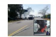 Bus se incendió