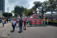 Marchas de Fecode en Ibagué. 