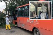 Limpieza en las busetas de Ibagué