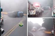 Accidente en la vía Ibagué - La Linea