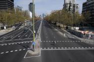 Las calles de Madrid lucen desocupadas