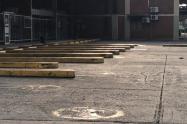 En estos momentos los parqueaderos de la terminal de transportes de Ibagué se encuentran desocupados