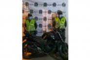 Moto recuperada en Ibagué