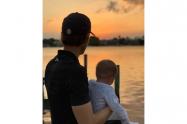 Camilo Villegas y su hija Mia