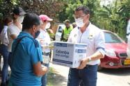 Alcaldía de El Espinal adelantó la jornada de la primera entrega de ayudas humanitarias para mayores de 70 años