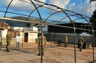 El Batallón de Operaciones Terrestres N°18 habilitó hangares para el aislamiento de posibles casos de Coronavirus 