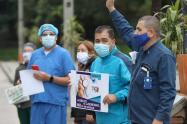 Trabajadores sector salud.