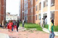Protestas en un conjunto de Soacha
