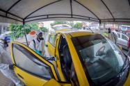 Desinfección de taxis