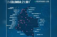 MinSalud reportó 806 nuevos casos de Covid-19 en Colombia, llegado a 21.981