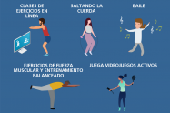 Sé activo en casa