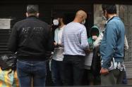 Violación de cuarentena en Bogotá en comercio / coronavirus en Colombia