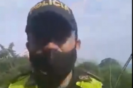 Patrullero Ángel Zúñiga, quien se negó a cumplir una orden de desalojo por razones humanitarias.