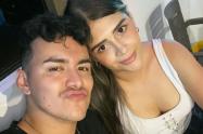 Yeison Jiménez y su esposa