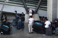 El team europeo dio la bienvenida a los ciclistas