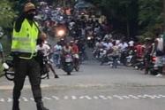 Caravana en Buenaventura causó alteración del orden público.