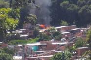 La emergencia se presentó sobre las 10 de la mañana en el barrio Beléncito