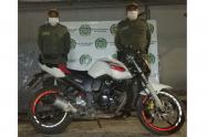 Moto recuperada en el Tolima