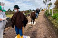 Entrega de ayudas a campesinos en Boyacá