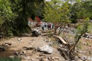 Afectaciones viales provocadas por las fuertes precipitaciones que se han presentado en algunas zonas del departamento