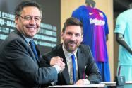 Messi y Bartomeu