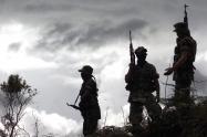 Miembros del grupo paramilitar de las AUC, en el año 2003.