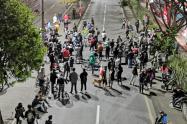 Aglomeraciones en las protestas en Bogotá.