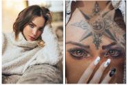 Tatuaje de Nodal con los ojos de Belinda