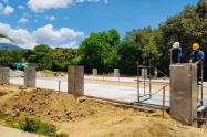 A buena marcha avanza, Obra de infraestructura deportiva en Campoalegre