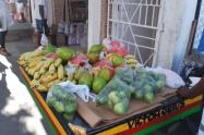 Vendedores de frutas, afectados por la falta de turistas
