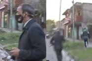 Periodista robado en vivo