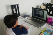 Niñosen clases virtuales