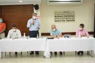 El gobernador del Huila participó en instalación de las audiencias publicas del proyecto Santana-Mocoa-Neiva