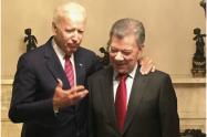 Joe Biden y Juan Manuel Santos