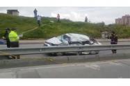 Accidente de carro en sur de Bogotá