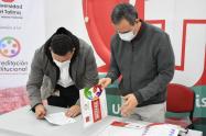 Firma de convenio UT y Normal Superior
