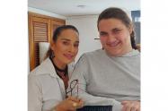 Luly Bossa y su hijo Ángelo 