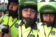 Policía sin Tapabocas