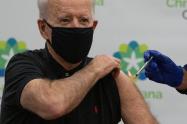 Joe Biden recibe segunda dosis de la vacuna