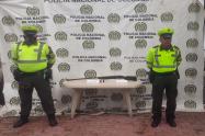 Escopeta hallada por la Policía Tolima