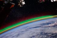 Aurora boreal desde la Estación Espacial Internacional